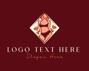 Leaf - Bikini Lingerie Woman logo design