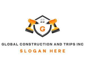 Drill Construction Builder logo design