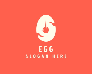 Cracked Egg Timer logo design
