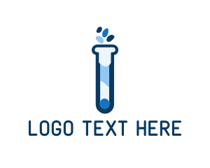 Test Tube - Medical Laboratory Test Tube logo design