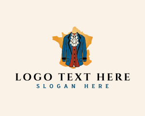 Traditional - France Traditional Attire logo design