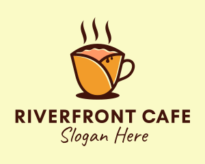 Crepe Cafe Drink  logo design