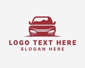 Rideshare - Sedan Car Garage logo design