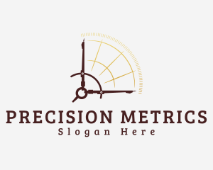 Measurement - Drafting Compass Measurement logo design