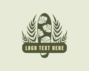 Surfing - Surfboard Leaf Vacation logo design