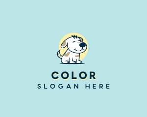 Cartoon Dog Puppy Logo