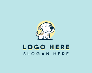 Cartoon Dog Puppy Logo