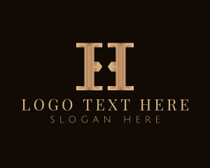 Style - Luxury Deluxe Premium Letter H logo design