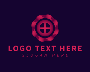 Developer - Flower Petal Window logo design
