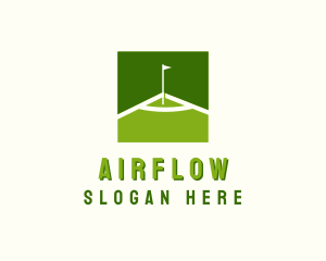 Flag Golfing Course logo design