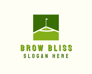 Flag Golfing Course logo design