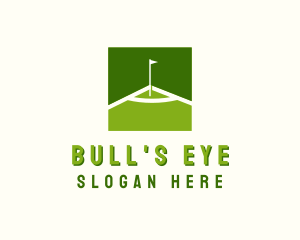 Flag Golfing Course logo design