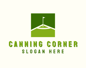 Flag Golfing Course logo design