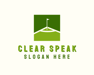 Flag Golfing Course logo design