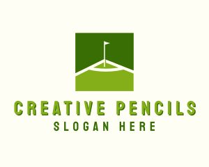 Flag Golfing Course logo design