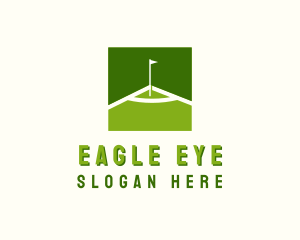 Flag Golfing Course logo design