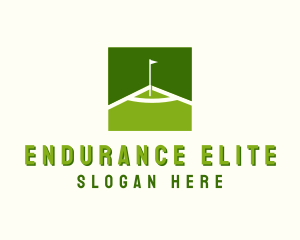 Flag Golfing Course logo design