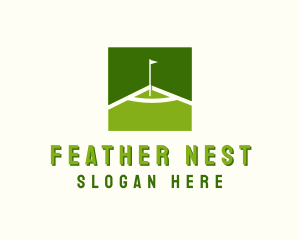 Flag Golfing Course logo design