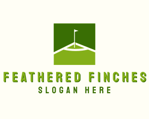 Flag Golfing Course logo design