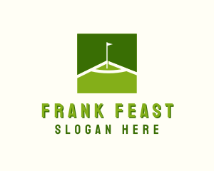 Flag Golfing Course logo design