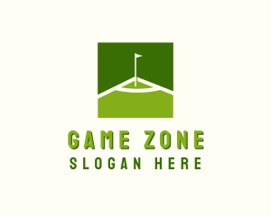 Flag Golfing Course logo design