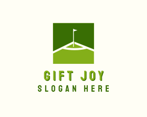 Flag Golfing Course logo design