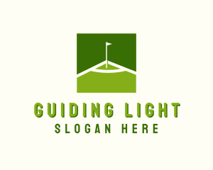 Flag Golfing Course logo design