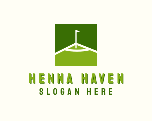 Flag Golfing Course logo design