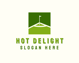 Flag Golfing Course logo design