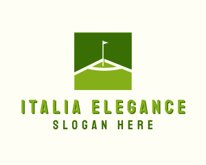 Flag Golfing Course logo design