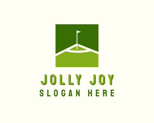 Flag Golfing Course logo design