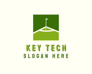 Flag Golfing Course logo design