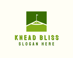 Flag Golfing Course logo design