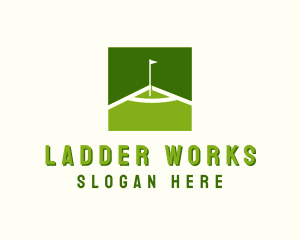 Flag Golfing Course logo design