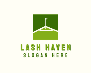 Flag Golfing Course logo design