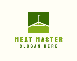 Flag Golfing Course logo design