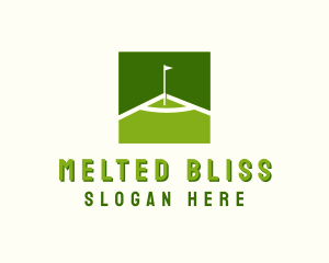 Flag Golfing Course logo design