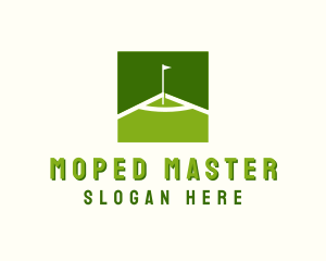 Flag Golfing Course logo design