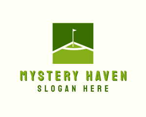 Flag Golfing Course logo design