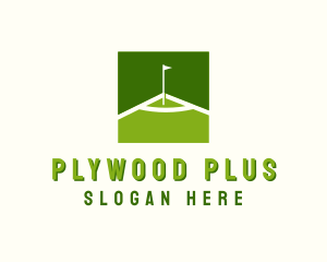 Flag Golfing Course logo design