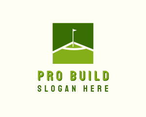 Flag Golfing Course logo design