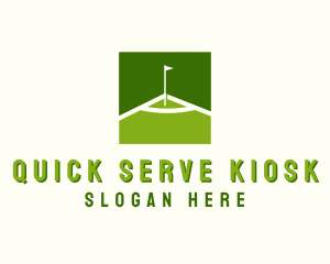 Flag Golfing Course logo design