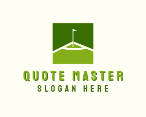 Flag Golfing Course logo design