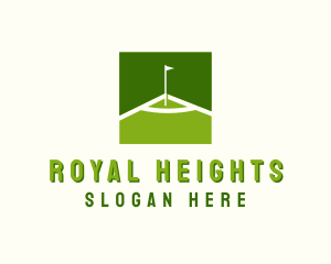 Flag Golfing Course logo design