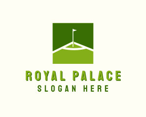 Flag Golfing Course logo design