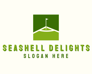 Flag Golfing Course logo design