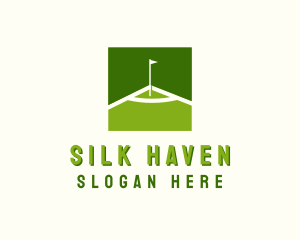 Flag Golfing Course logo design