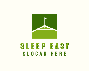 Flag Golfing Course logo design