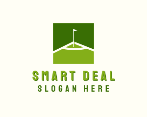 Flag Golfing Course logo design