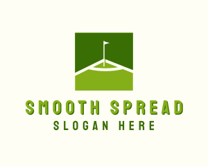 Flag Golfing Course logo design